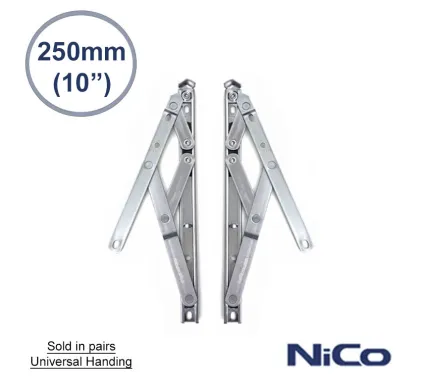 10" (250mm) Standard Top Hung Window Hinges