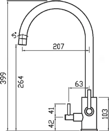 Clearwater Tri-Spa Satin Brass Tap