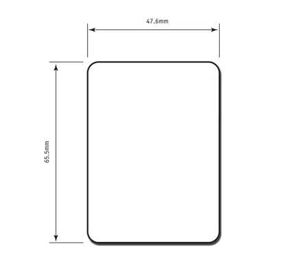 Self Adhesive Repair Plate 47x65mm - SS