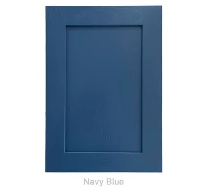 19mm Solid Ash Door/Drawer Front - Painted Navy Blue