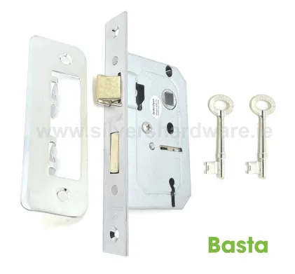 Basta 63mm (2 &frac12;") Polished Chrome Sashlock