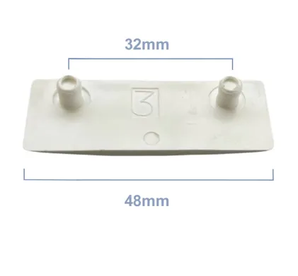 3mm White Cockspur Wedge for Upvc/Aluminium Windows