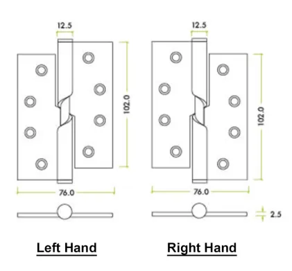 Stainless Steel Rising Butt Hinge