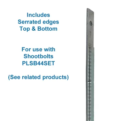 Lockmaster 4 Roller Multipoint Lock 92mm-Hole Centres - Serrated Edges *SHORT*