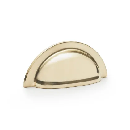 Alexander and Wilks Bardom Ridged Cup Handle - Polished Brass