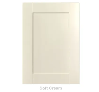 18mm Vinyl Door/Drawer Front - Soft Cream
