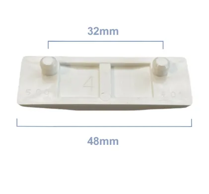 4mm White Cockspur Wedge for Upvc/Aluminium Windows