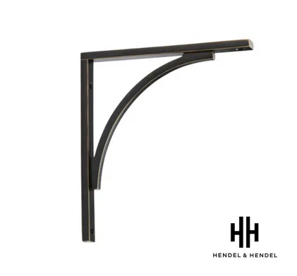 Hendel & Hendel - York Solid Brass Shelf Bracket  - Oil Rubbed Bronze