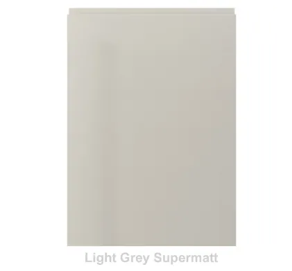 22mm Handless Vinyl Door/Drawer Front - Light Grey Supermatt