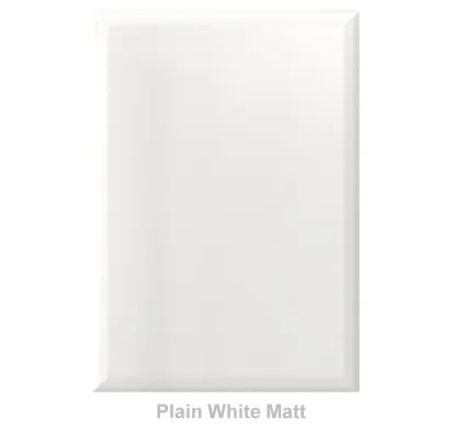 18mm Vinyl Wrapped Door/Drawer Front - Plain White Matt