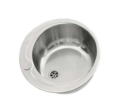 Pyramis Round Bowl Sink with Tap Hole - 485mm